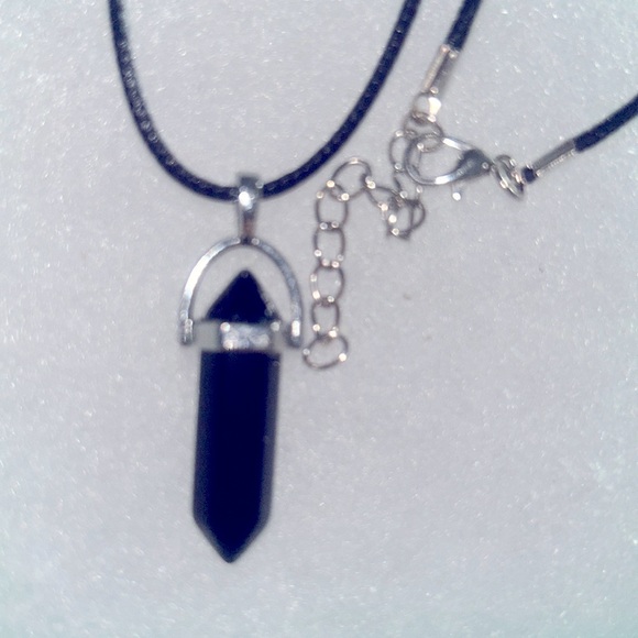 Hand Crafted Other - Natural Black Onyx Black Cord 18-20” Nec…